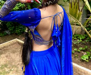 Royal Blue Boutique Lehenga Choli Set