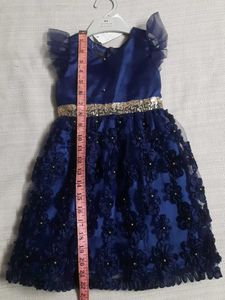 Elegant Blue Party Dress