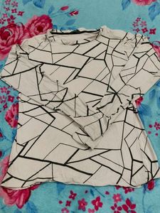 Geometric Print Top