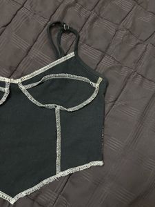 Black Corset Style Top