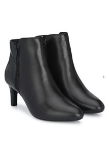 Black Leather Ankle Boots