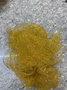 Gold Metallic Mesh Fabric