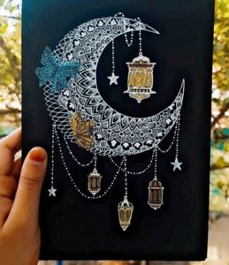 Moon Mandala Art Painting