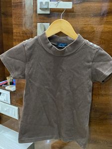 Brown Fitted Top Women