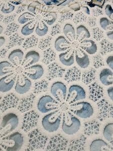 Denim &amp; Lace Hotpants