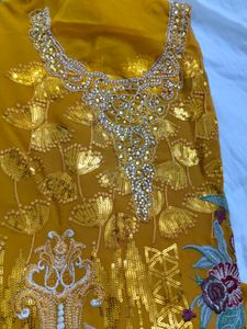 Gold Embroidered Salwar Kameez