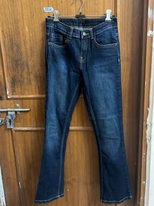 Bell Bottom Flared Navy Blue Jeans