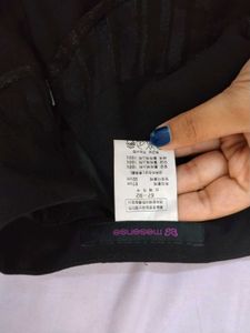 Black Shimmer Goth Mini Skirt