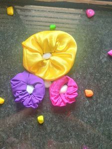 Colorful Hair Scrunchies