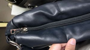 Black Padded Handbag