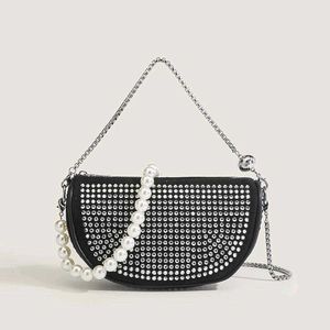 Imported Rhinestone Embellished Handbag/slingbag