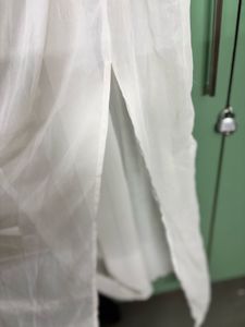 Beachy Slit Chiffon White Dress