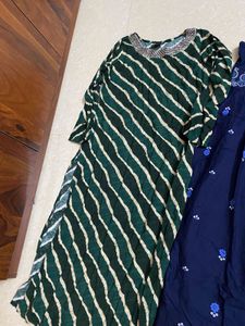 Pack Of 3 Kurti Combo Ethnic Dress Bundle - Size M