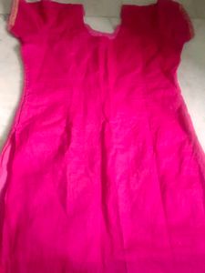 Beautiful Pink Embroidery Kurti