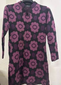 Floral Knit Tunic Kurti