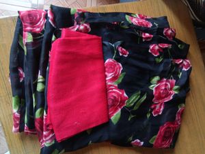 New Satan Chiffon Floral Print Saree With Blouse