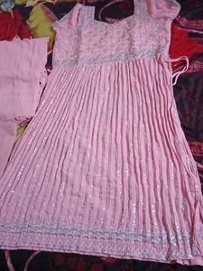 Pink Anarkali Dress
