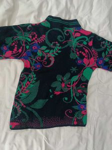 Floral Print Sweater