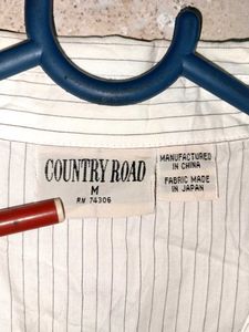 Ladies Formal Shirt Top Stripped