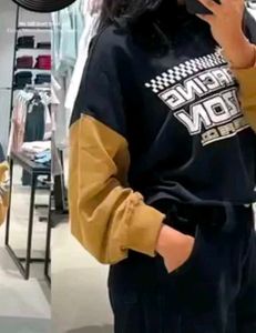 RACING Oversized Colorblock Sweatshirt