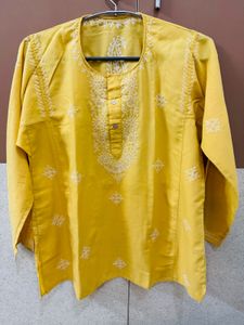 Short Chikankari Kurti