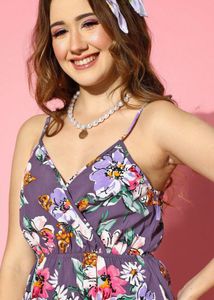 Floral Print Play Suit - Cute &amp; Comfy
