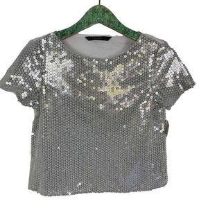 Zara Sequin Party Top