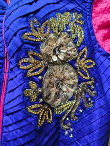 pink flare satin gown