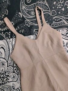 Nude Mini Dress Made In Korea