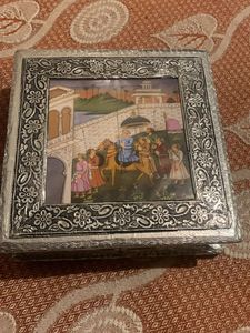 Antique Silver Like Jewellery Box