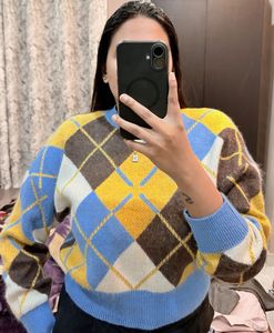 Argyle Knit Sweater