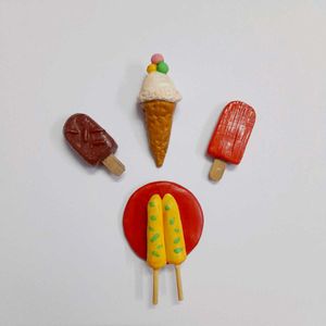 Cute Fridge Magnets | Ice Cream &amp; Kulfi Set