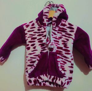 Purple Woolen 2 Pcs Set For Girl 9-12 Month