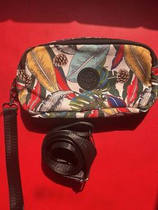 Kipling Tropical Floral Belt Bag