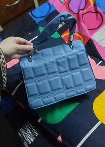 Chic Blue Handbag