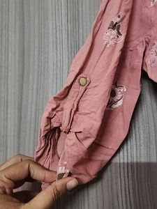 Pink Cotton Kurti