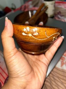Wooden Bowl With Spoon