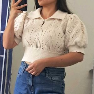 Crochet Knit Top