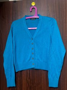 Women’s Blue Cardigan Sweater