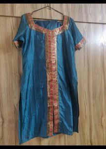 Raw Silk Chudidar Suit Set