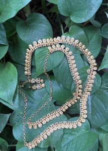 Gold Plated Coin Necklace Set