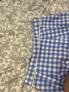 Blue Gingham Skirt