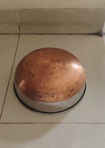 Unused Steel Kadai Copper Bottom Without Handle