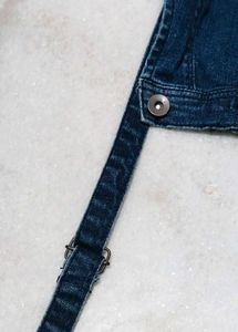 Ripped Denim Overalls