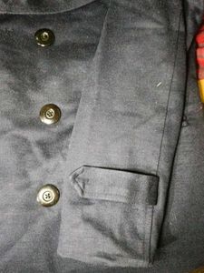 Women blazer navy blue colour