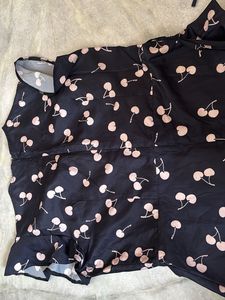 Cherry Print Dress&amp; Floral Top
