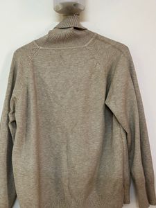 Beige Turtleneck Sweater