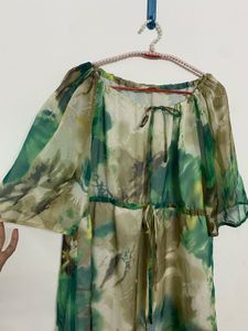 Green Patterned Dress