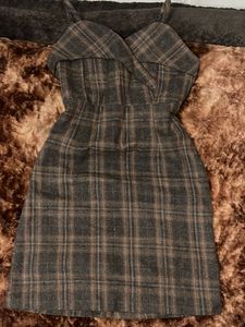 Vintage Plaid Mini Dress