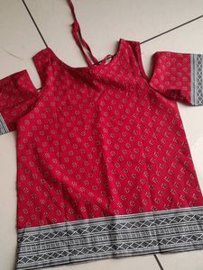 Red Off Shoulder Top